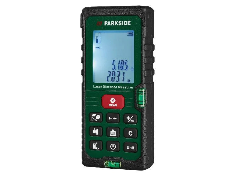 PARKSIDE ® PLEM 50 D5 laser rangefinder, 50 m with integrated spirit level