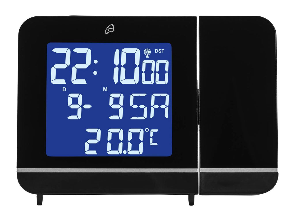 AURIOL® Radio-controlled projector alarm clock with Temperature