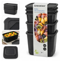 Set of 4 SilverCrest food storage containers (2x0.55L + 2x1.2L)
