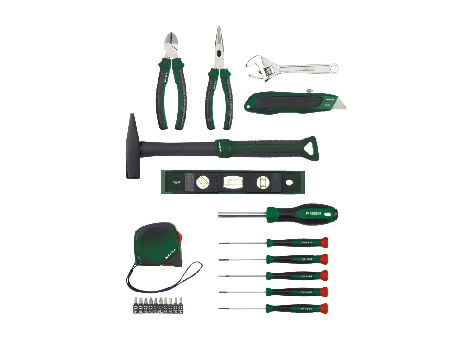 PARKSIDE® Tool set in a PARKSIDE® storage bag (23 pieces)