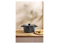 SILVERCREST® Cast aluminum saucepan, Ø 24 cm - BLACK GRANITE