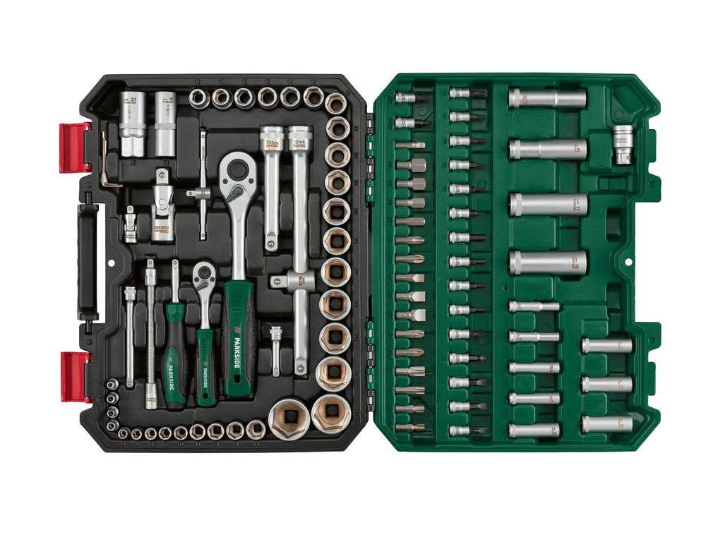 PARKSIDE® Socket wrench tool box set, 94 pieces