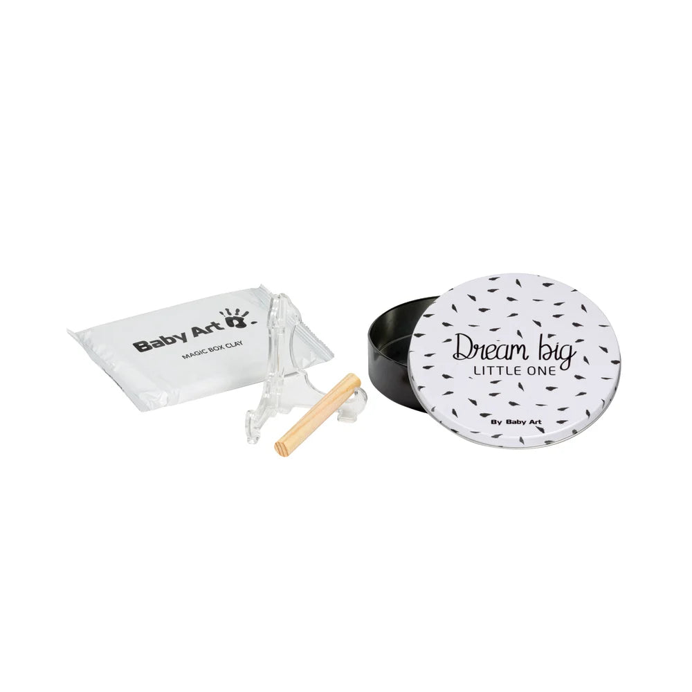 Baby Art Magic Box Round Imprint White and Black