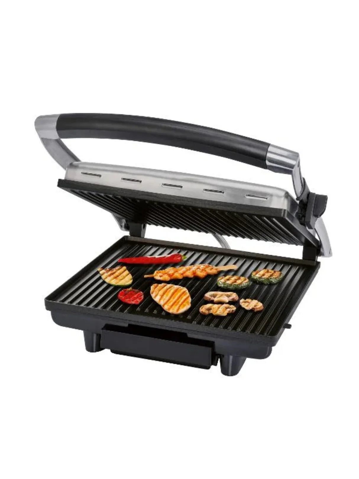 Panini electric grill SilverCrest Silver 2000 W