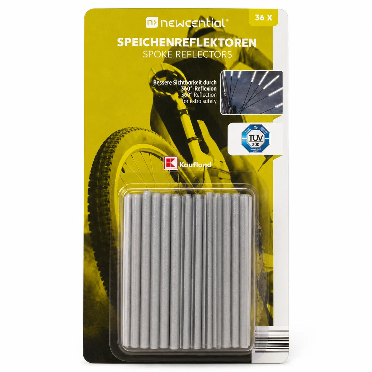 NEWCENTIAL® Bike spoke reflectors, 36-piece pack