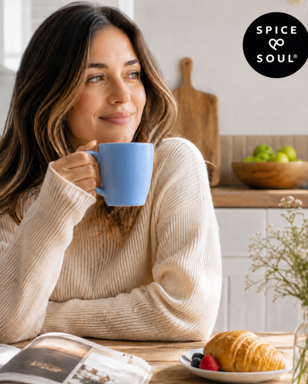 Spice & Soul Coffee Mug - 350ml (Sky Blue)