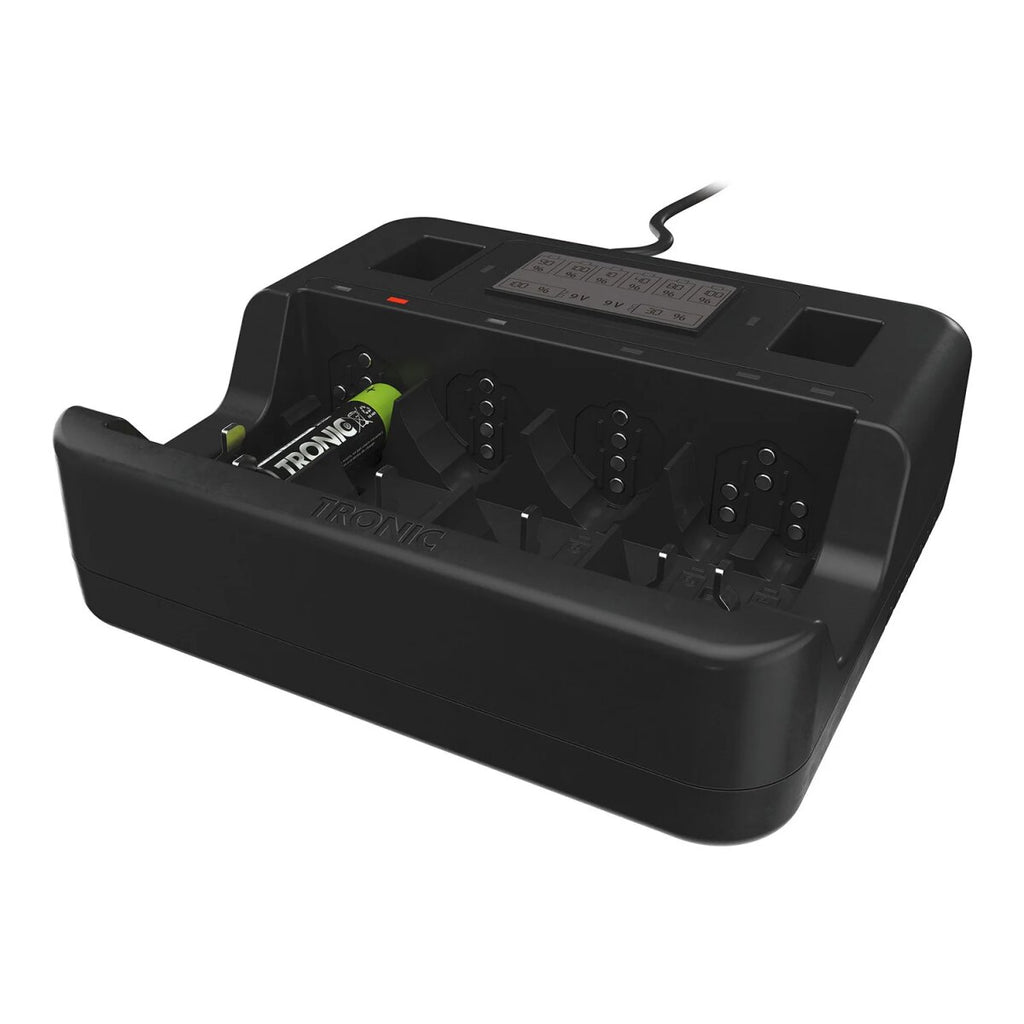 TRONIC Universal Battery Charger with Display NiMh NiCd, AA / AAA / C / D 9V