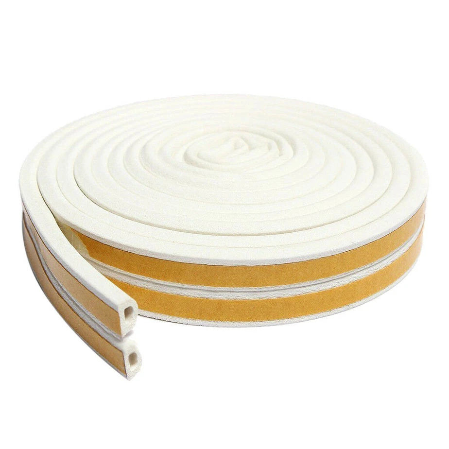 Fix-O-Moll Permanent Sealing Weather Strip Self Adhesive (White) 6m x 4mm