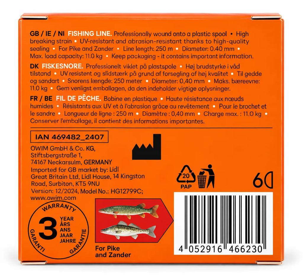 CRIVIT® Fishing Lines – High Breaking Strain