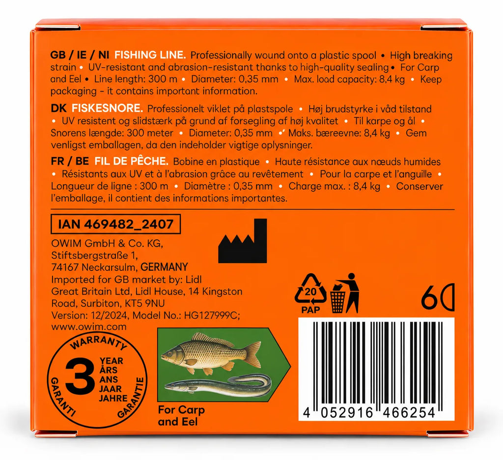CRIVIT® Fishing Lines – High Breaking Strain