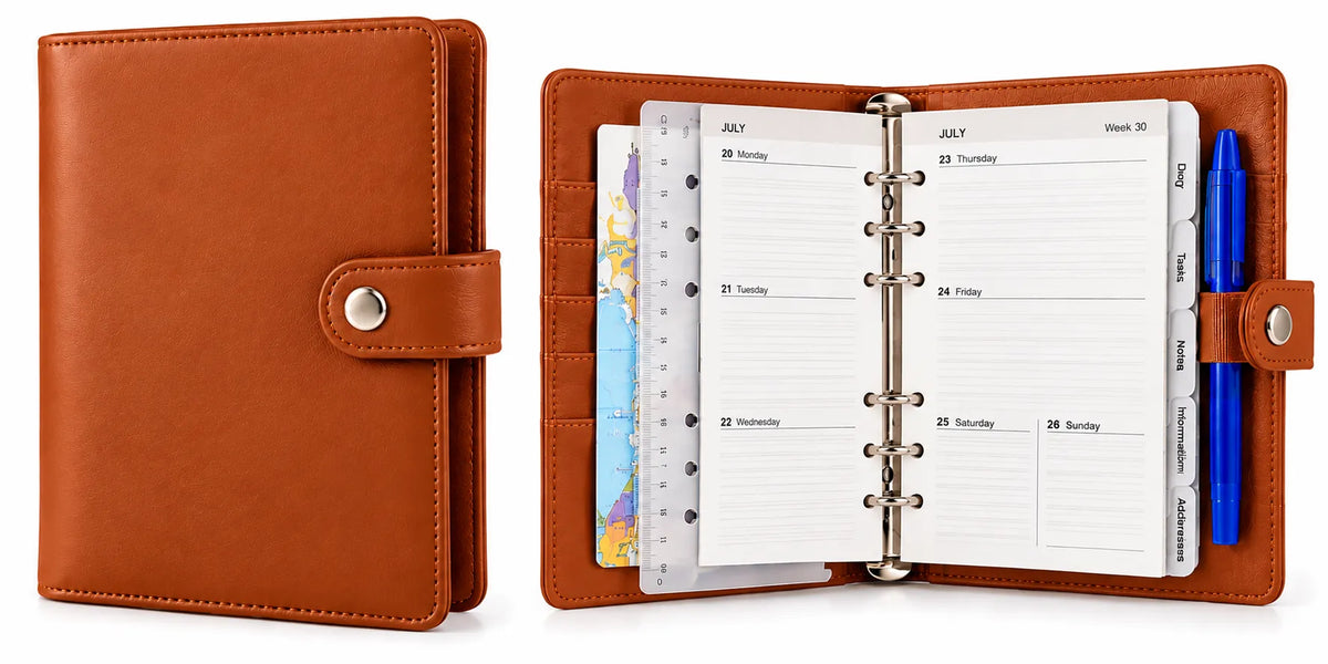 CRELANDO® Personal Organiser 2026/2027 – 6-Ring Planner (Filofax)