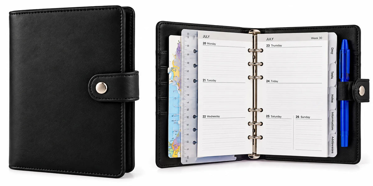 CRELANDO® Personal Organiser 2026/2027 – 6-Ring Planner (Filofax)