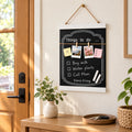 MELINERA Memo Chalkboard with Clips & Chalk