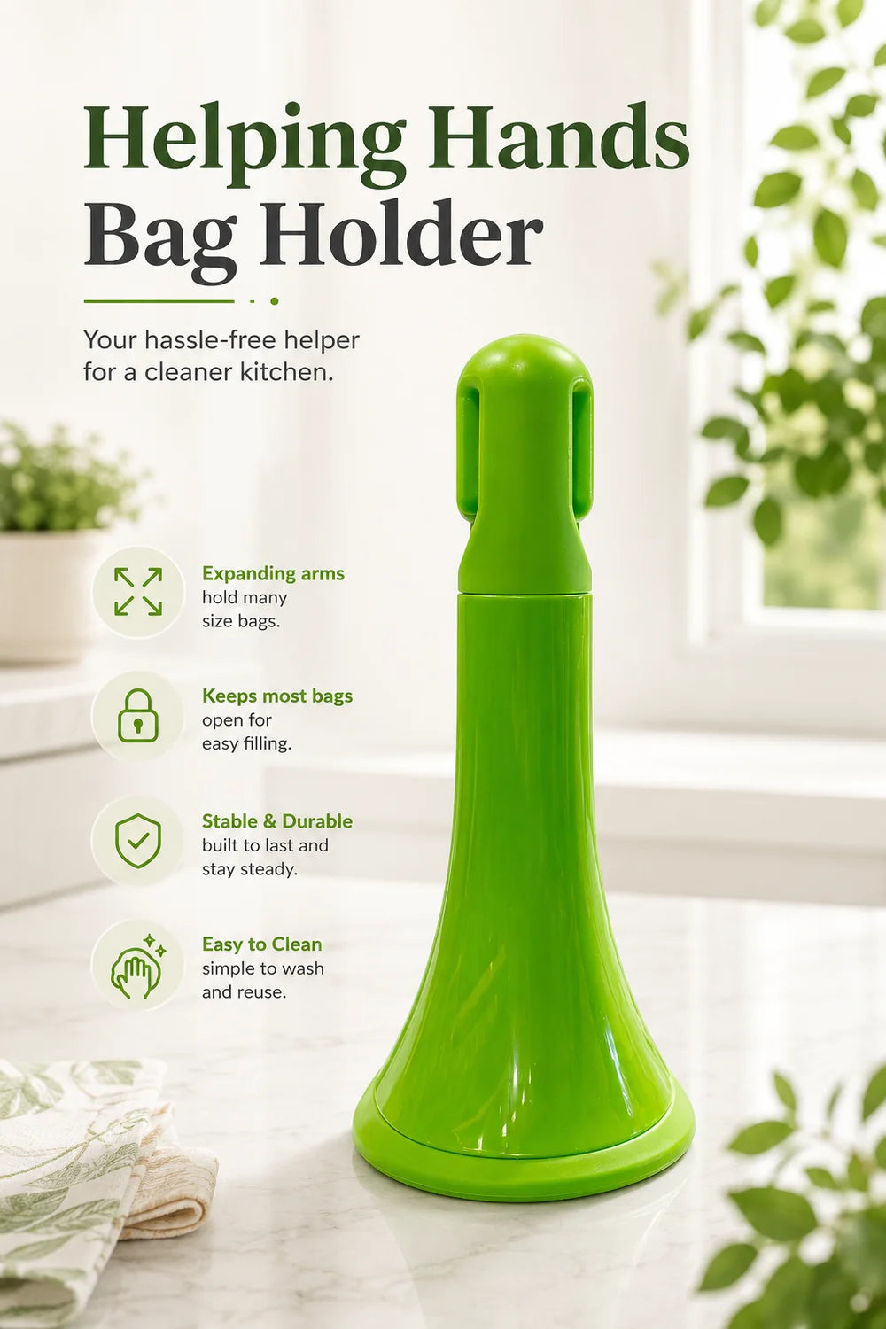 Joie Helping Hands Heavy Duty Bag Holder for Ziploc Freezer Bags
