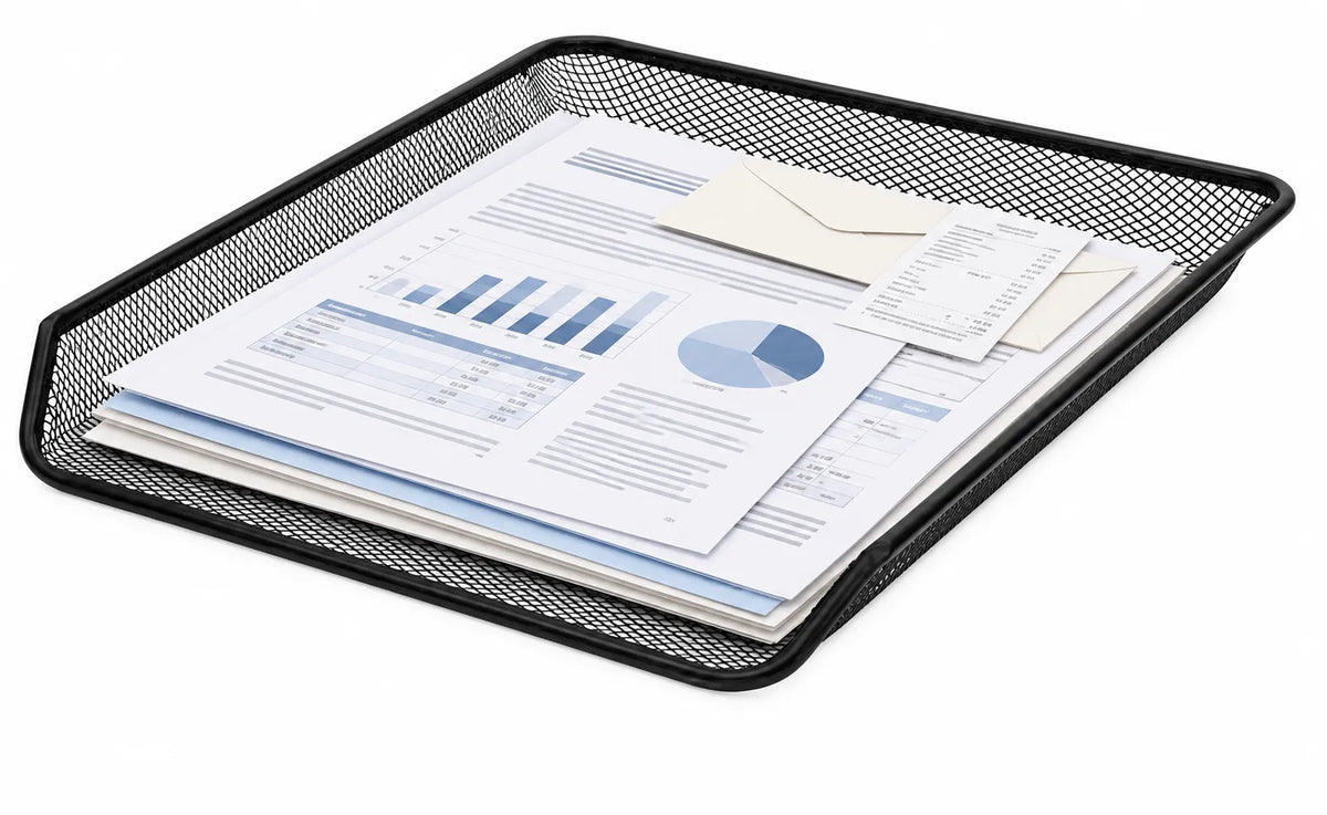 Crelando® Metal mesh desk organizer tray