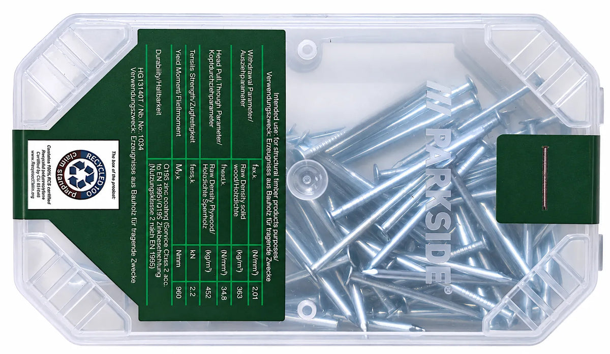 PARKSIDE NAILS 38 MM SET OF 70 FOR ASSEMBLY WORK