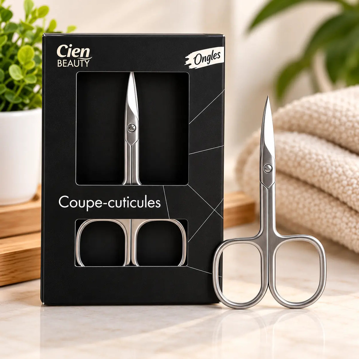 Cien Beauty Stainless Steel Cuticle Scissors