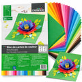 Crelando Coloured Paper Pad – 25 Sheets, 25 Colours, 270 g/m²