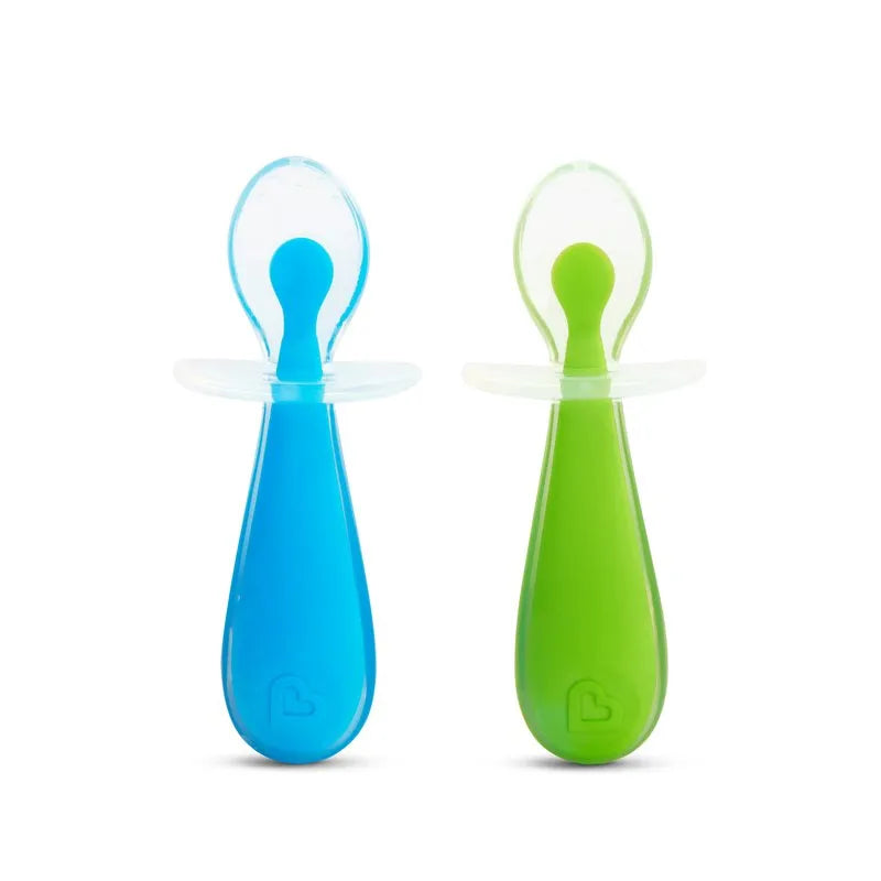 Munchkin Gentle Scoop Silicone Training Green Blue