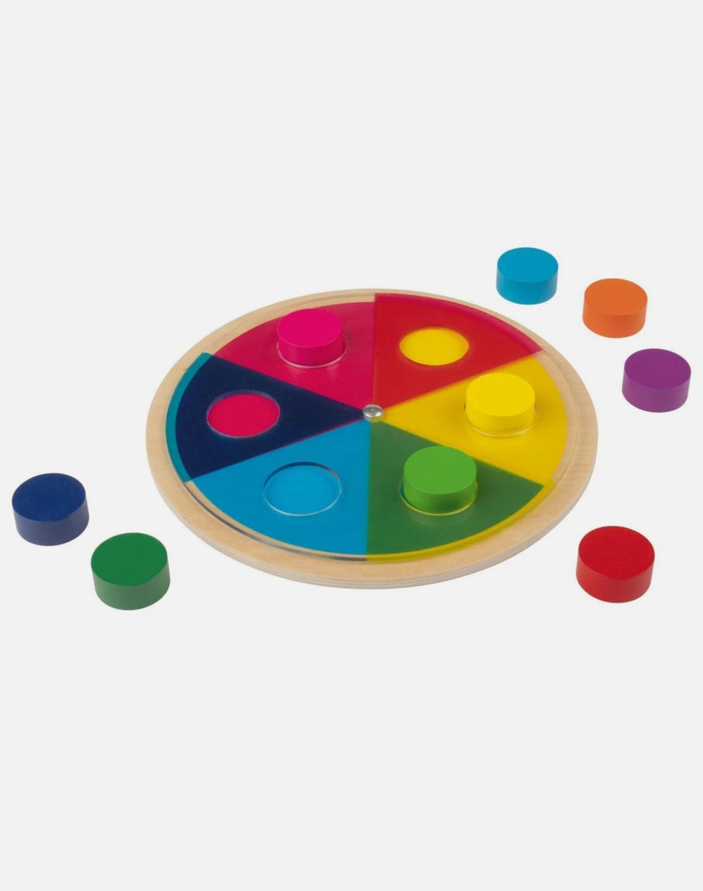 Playtive® Rainbow Montessori Wooden Puzzle, 2+