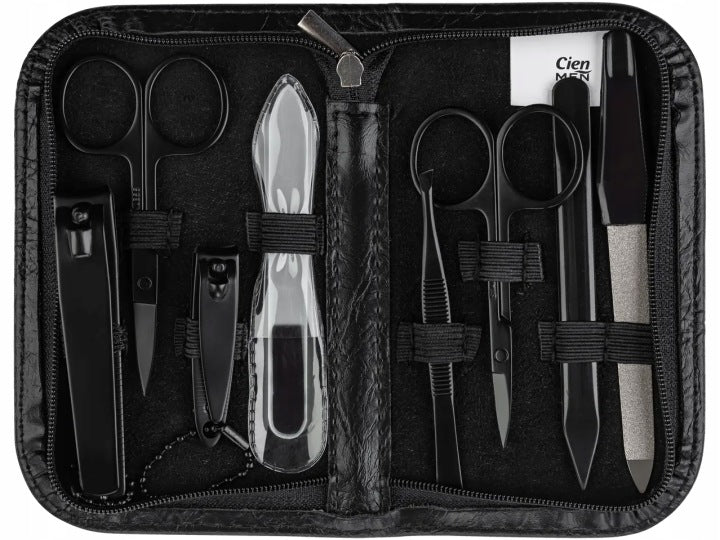Cien Men Large Manicure Set for Men 8 Pieces