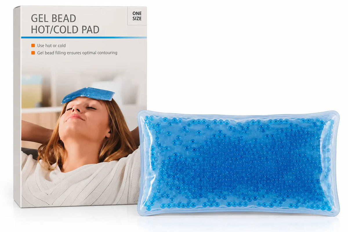 Gel Bead Hot/Cold Pad – Reusable Hot & Cold Therapy (Blue)