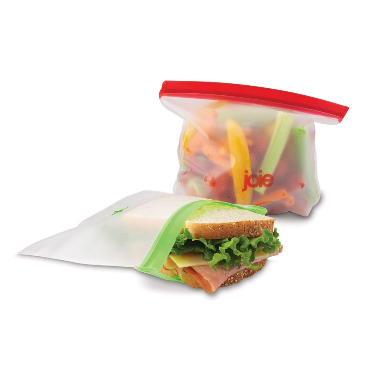 Joie Kitchen Reusable PEVA Clear Bags (Pack of 6) - 1375ml