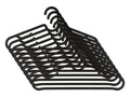 LIVARNO Home Clothes hangers, 10 pcs., plastic, black