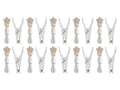 LIVARNO HOME Silicone clothespins pegs for laundry, 20 pcs - BEIGE