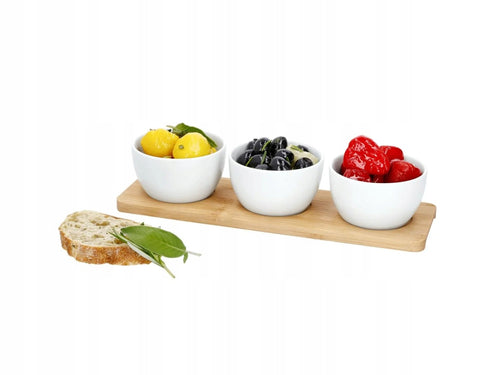 SILVERCREST Appetizer bowls, set of 3 bowls with saucer