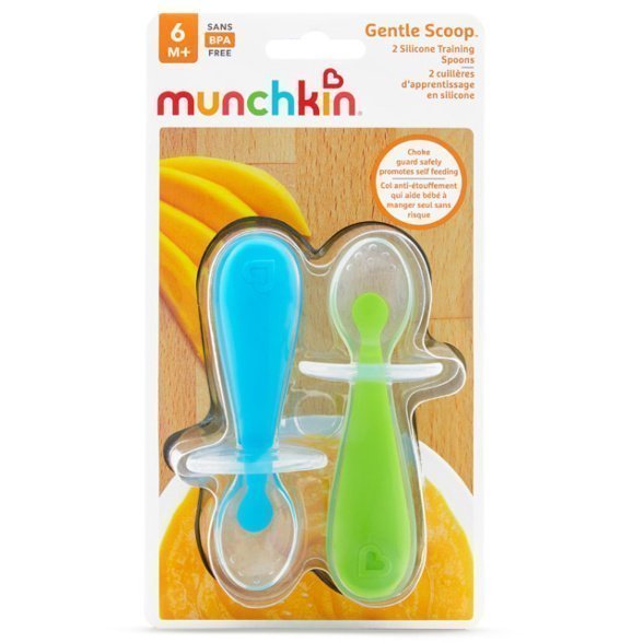 Munchkin Gentle Scoop Silicone Training Green Blue