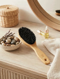 Cien Beauty Natural BAMBOO HAIR BRUSH, wooden, with boar bristles