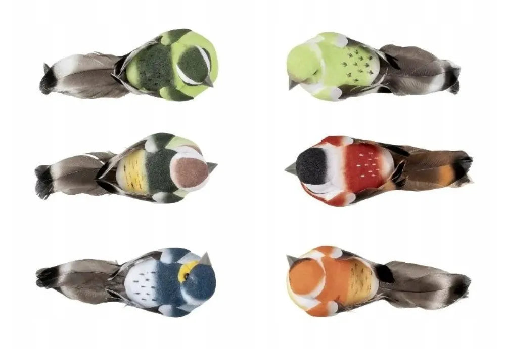 LIVARNO Home – Set of 6 Decorative Clips (COLOURFUL BIRDS)