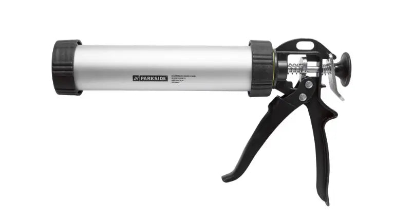 PARKSIDE Cartridge Gun, Dispensing Gun, Silicone Gun, Aluminum, 2 Joint Smoothers