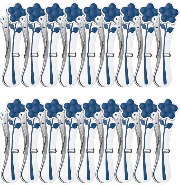 LIVARNO HOME Silicone clothespins pegs for laundry, 20 pcs