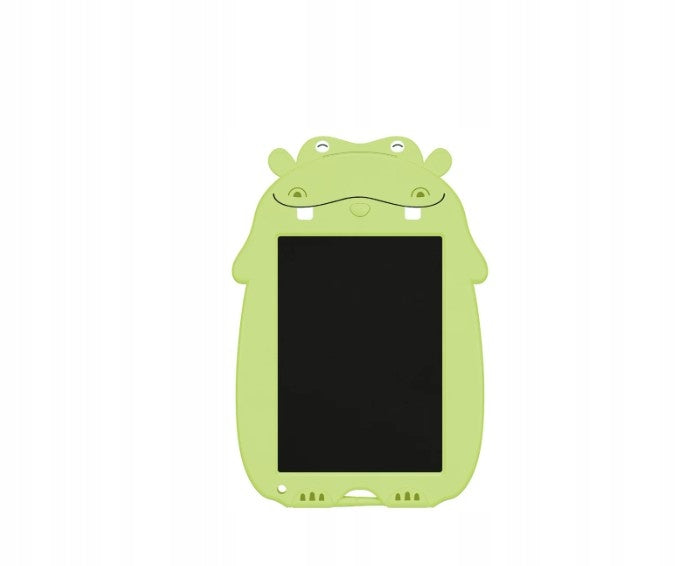 Silvercrest LCD TABLET + Stylus For Kids For Drawing - GREEN HIPPO