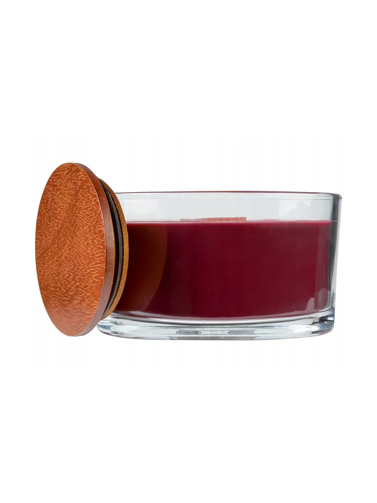 Livarno Forest Cranberry Scented Candle Wooden Wick 38h Premium in Glass Jar