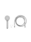 Livarno Home Chrome White Shower Head and 175cm Hose Set