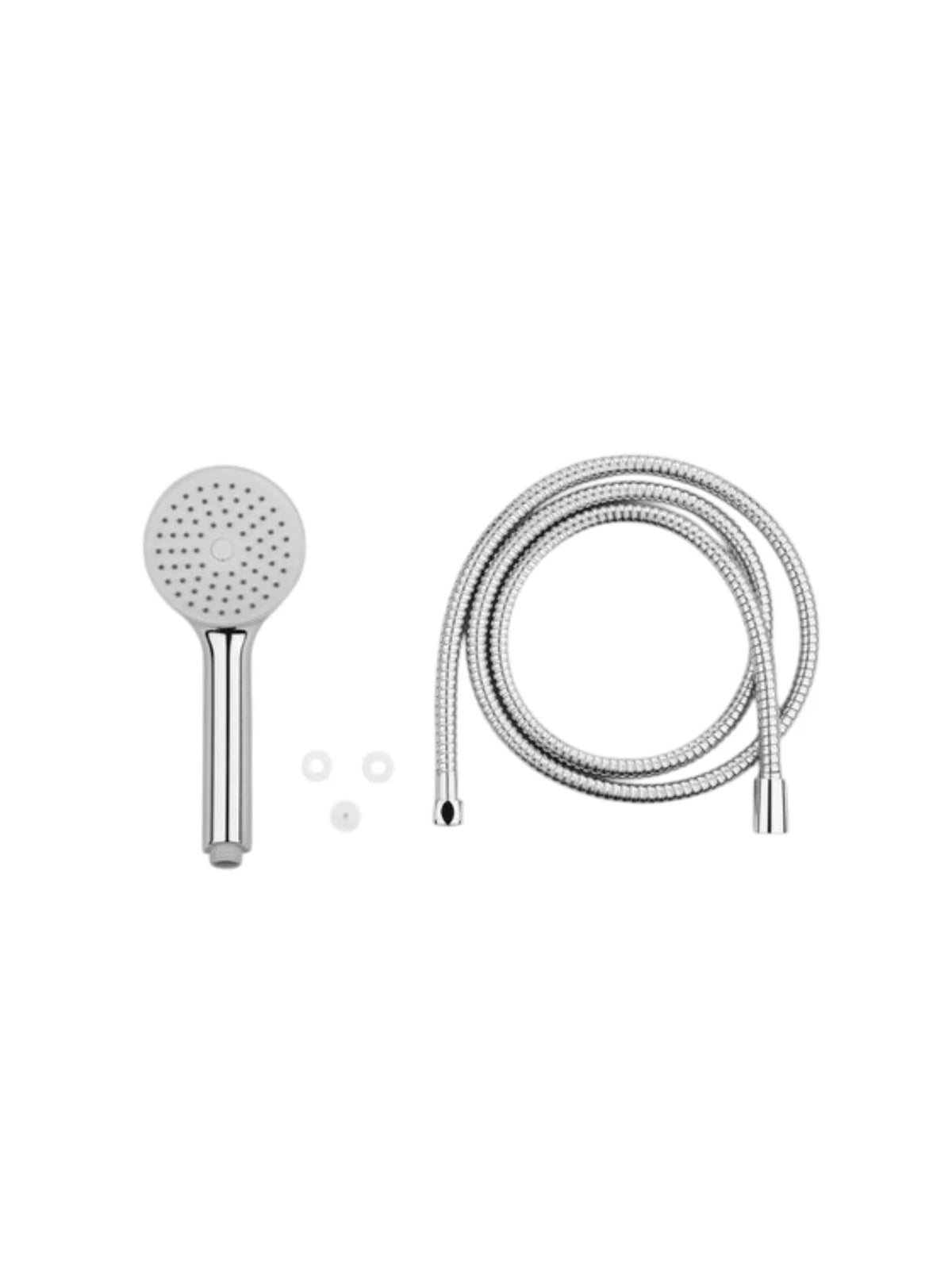 Livarno Home Chrome White Shower Head and 175cm Hose Set