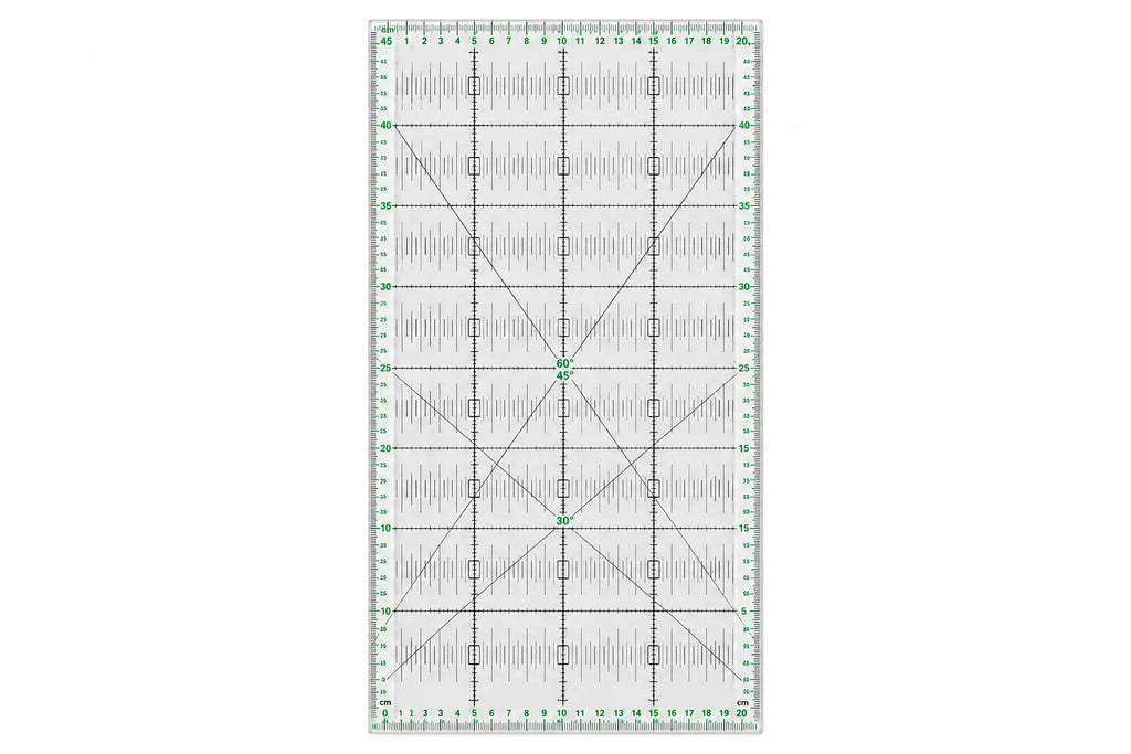 CRELANDO Tailor's Ruler – 45 × 20 cm