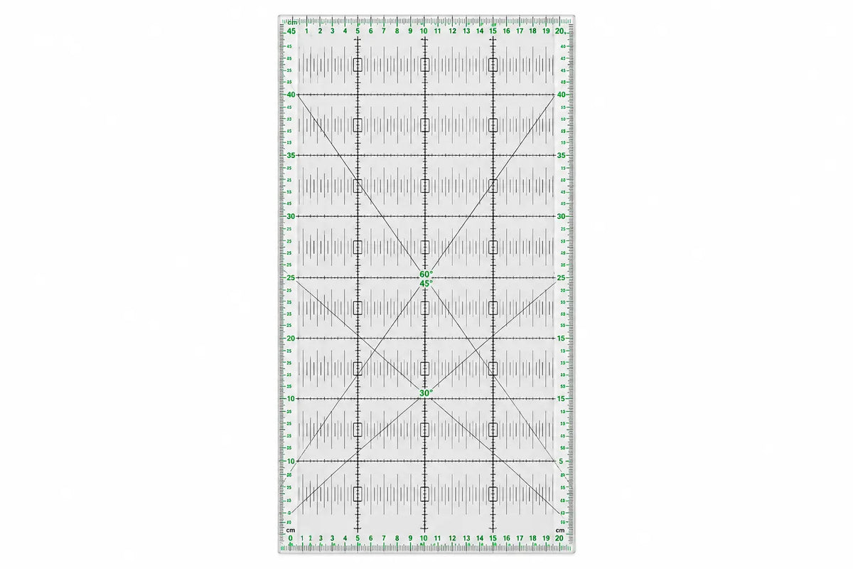 CRELANDO Tailor's Ruler – 45 × 20 cm