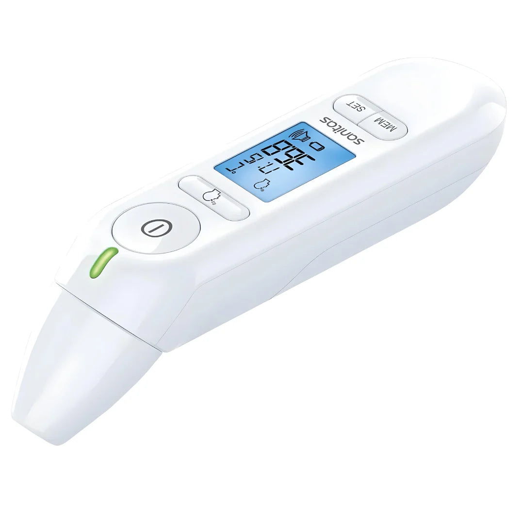 SANITAS Multifunction Thermometer for ear/forehead, item, or liquid