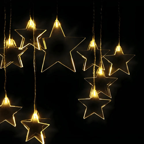 Livarno Home Nine Pointed Stars LED Curtain Lights