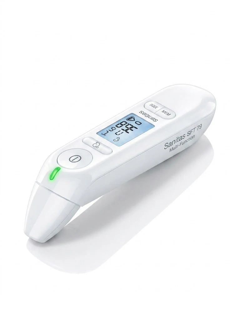 SANITAS Multifunction Thermometer for ear/forehead, item, or liquid