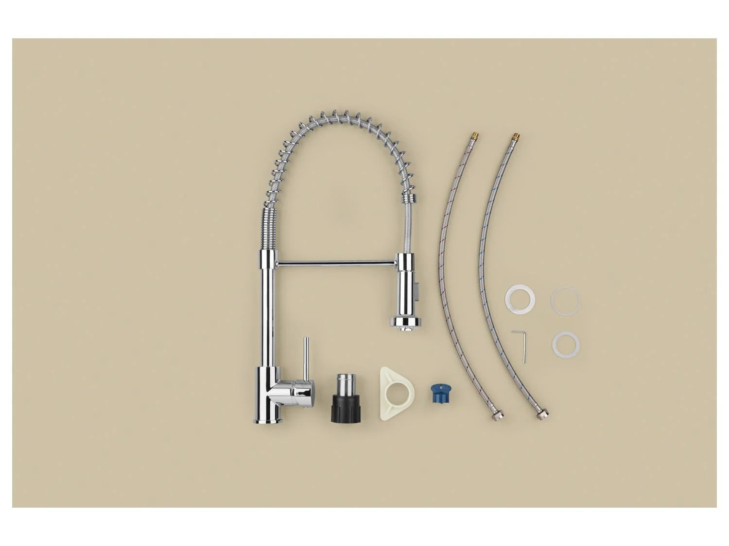 LIVARNO® LIV & BO Kitchen mixer tap with retractable spring