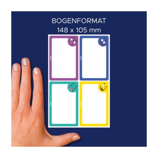 AVERY School stickers, hand-writable - 148mm x 105mm (pack of 8)