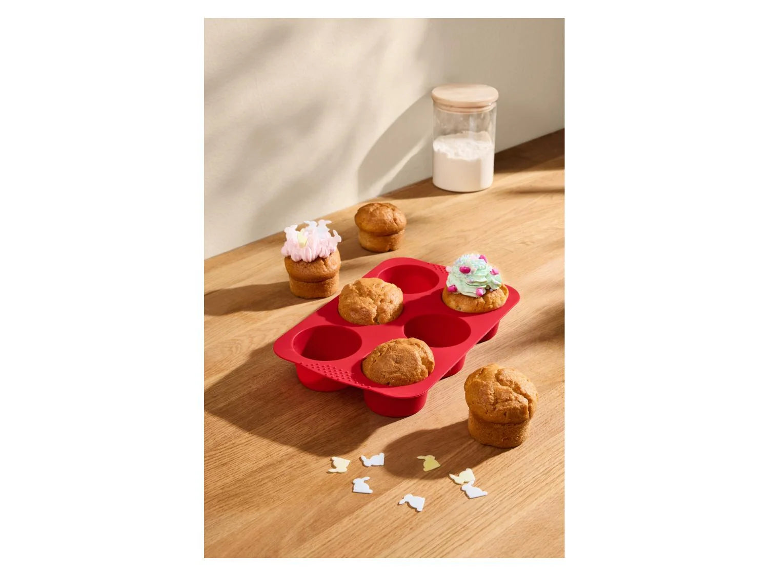 SILVERCREST® Silicone baking mold - muffin mold