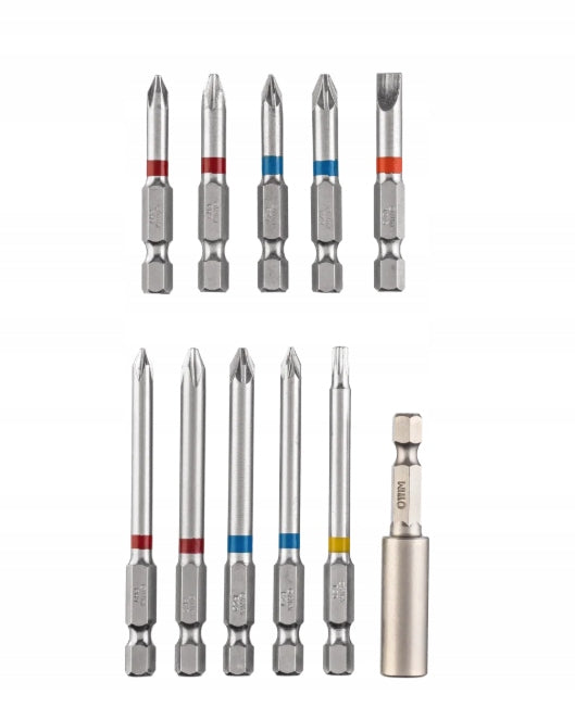 PARKSIDE Bit Set 11 pcs Bit Set 50mm/75mm in Case