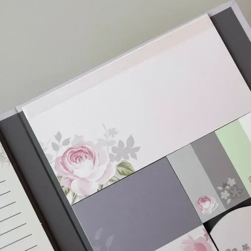 Crelando Floral Sticky Notes & Memo Pad Set