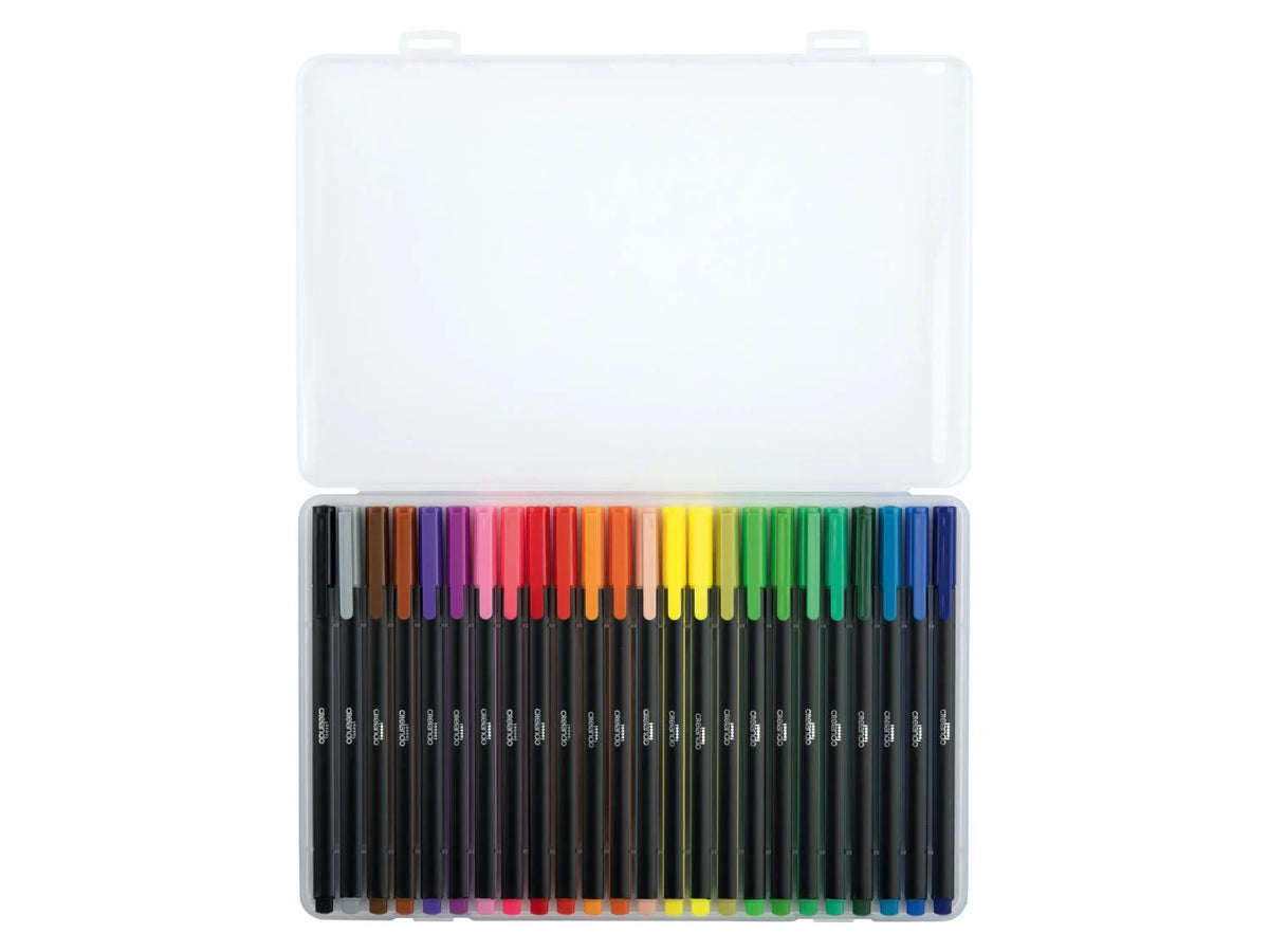 CRELANDO® Burshliner Pens Set of 24 Pieces